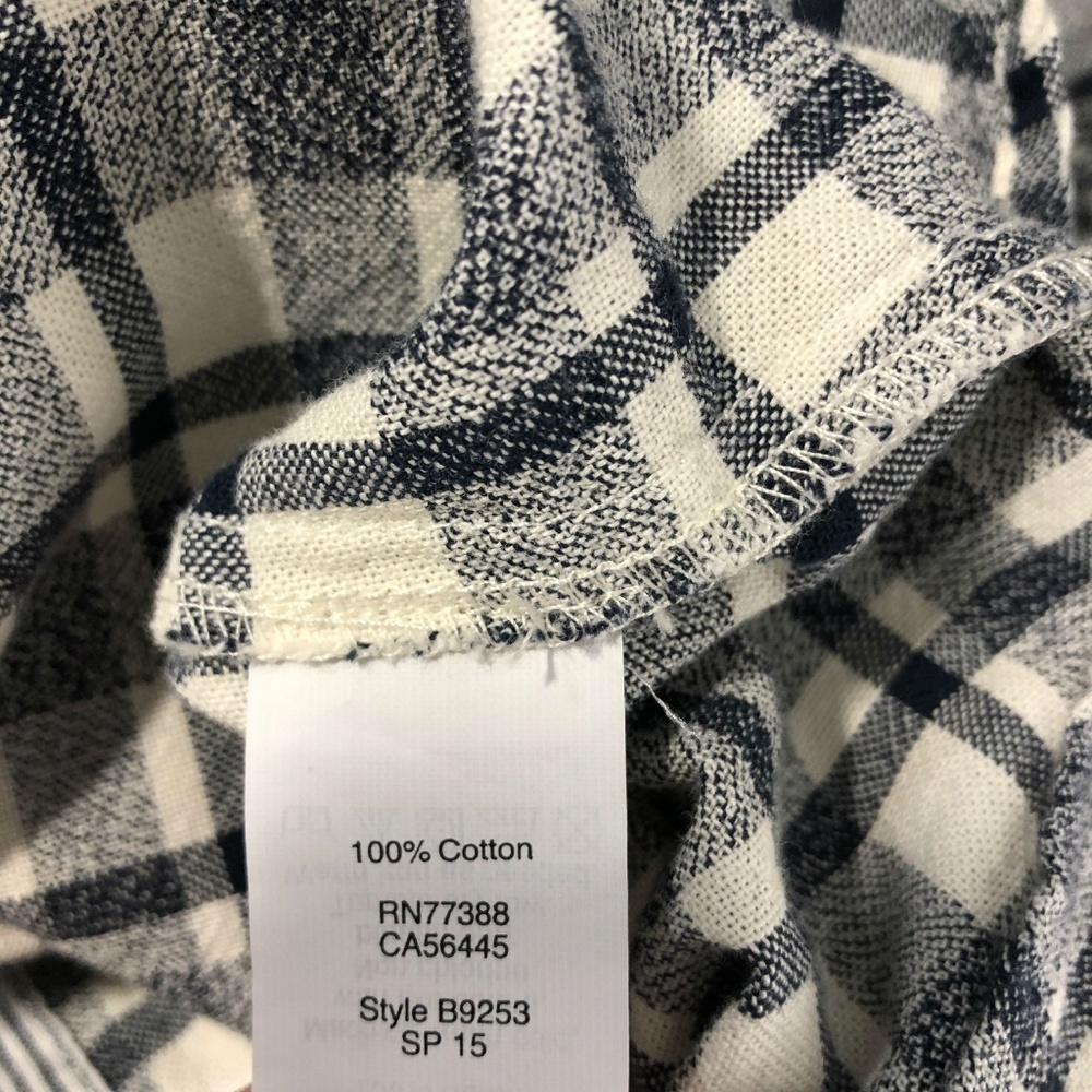 Madewell Collarless Messenger Shirt Dossier Plaid - Picture 5 of 6